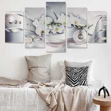 5 Piece UnframedFramed Flower Abstract Canvas Print Painting Picture Posters Modern Home Wall Art Bedroom Living Room Decor 2024 - buy cheap