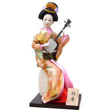 2019 japonês mobiliário de seda quimono kabuki gueixa boneca artesanato ornamentos figuras humanóide japonês decoração para casa zl215 2024 - compre barato