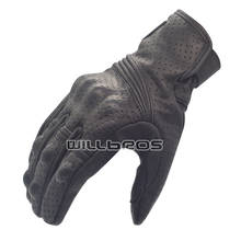 Touch Screen Leather Gloves Motorcycle Downhill MTB Bike Guantes Moto Scooter Cycling Riding Summer Mesh Luvas For Men 2024 - buy cheap