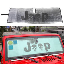 Parasol de parabrisas para Jeep Wrangler TJ JK, cubierta de protección solar, accesorios para coche, Protector de rayos UV, 1 ud. 2024 - compra barato