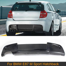 For F87 Carbon Fiber Rear Bumper Lip Spoiler Diffuser For BMW 1 Series E87 M Sport Hatchback 2007 - 2010 120i 130i Rear Diffuser 2024 - buy cheap