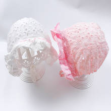 Lace Newborn Baby Hat Cute Cotton Kids hat Cap Princess Infant Toddler Baby Bonnet Girls Summer Sun Hat For Baby Accessories 2024 - buy cheap