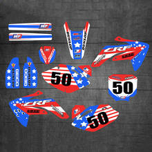 Pegatinas de fondo de gráficos personalizados para Honda CRF150R, CRF 150R, 2007, 2008, 2009, 2010, 2011, 2012, 2013, 2014, 2015, 16-2018 2024 - compra barato