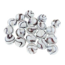 20pcs Tiger Stripes Glass Marbles Ball Stress Swirl Toys Marble Decor 25mm 2024 - buy cheap
