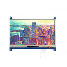 Waveshare-pantalla táctil capacitiva LCD de 7 pulgadas, 1024x600, LCD Multicolor con pantalla táctil capacitiva, controlador táctil independiente 2024 - compra barato