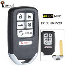 KEYECU-mando a distancia inteligente para coche, 433,92 MHz, KR5V2X, A2C98676600, 5 + 1, 6 botones, para Honda Clarity 2018, 2019, 2020 2024 - compra barato