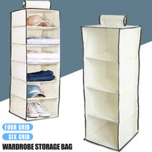 Storage Cabinets Non-Woven Fabric Home Wardrobe Household Supplies Hanging Bag Multi-Layer 6 Section Space Saver Shoe