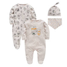Pijama infantil de algodão orgânico para bebês, macacão infantil para crianças e bebês de 0 a 9 meses 2024 - compre barato