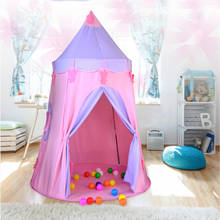 Pink Princess Castle For Play Tents Portable Children'S Tent House Kids House Outdoor Indoor Toys For Boys Girl Game Tent 2024 - buy cheap