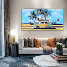 Landscape oil painting seaside holiday travel art canvas painting living room corridor office home decoration mural 2024 - buy cheap