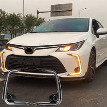 LED Daytime Running Light Car ABS 12V DRL Turn Signal Fog Lamp Decoration For Toyota Corolla 2019 Accessories 2024 - buy cheap