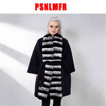 High-end Fashion Long Warm Women Winter Coat Thicken Slim Fitting Wear To Work Real Fur Coat Vintage Style Outerwear Fur Jacket 2024 - buy cheap