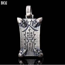 New 100% real solid S925 pure Silver Five Ghost Fortune Talisman Pendant for Man Get rich Skull Thai Silver Man Pendant Silver 2024 - buy cheap