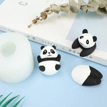 Molde de silicone panda fondant bolo ferramentas de decoração bonito panda bunda aromaterapia gesso molde diy carro saída ar difusor pedra 2024 - compre barato