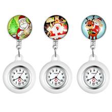 LANCARDO 2020 lovely Cute cartoon Santa Claus Nurse Pocket Watches Doctor Clock Gifts Medical Clock Men Women New Arrival 2021 2024 - buy cheap