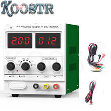 Best 1502DD Adjustable DC Power Supply 0-2A 15V Digital Display Phone Repair Power Supply Continuous Conductive DC Regulator 2024 - buy cheap