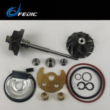 Conjunto de eje Turbo y rotor de rueda + kit de reparación TD02 49173-07507 para Citroen Ford Peugeot 55/66 Kw 75/90 HP DV6B DV6ATED4 2005 2024 - compra barato