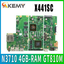 X441sc placa-mãe rev2.1 mainboard para asus x441s x441sc placa-mãe teste ok n3710 cpu 4gb-ram gt810m 2024 - compre barato