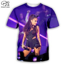 PLstar Cosmos ariana grande 3D Printed Men for women t shirt Harajuku summer Short sleeve shirt Casual T-shirt top style-1 2024 - buy cheap