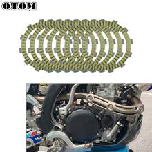 OTOM 8 Pcs Motorcycle Engine Parts Clutch Friction Plates Disc Kit Paper-Based Inner Diameter 105mm For YAMAHA YZ125 1993-2020 2024 - compre barato