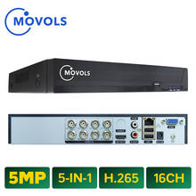 Movols-grabador de vídeo Digital 5 en 1, 8 canales, 5MP, H.265, AHD, DVR, para CCTV, salida de vídeo HDMI, compatible con cámara analógica AHD 2024 - compra barato
