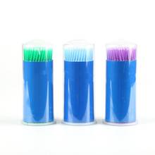Microcepillo desechable, aplicador de dientes, palos, higiene bucal, cuidado de los dientes, 100 unids/caja 2024 - compra barato