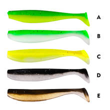 Cebos blandos de silicona para Sábalo, cebos de pesca de 5,5 cm, 6,5 cm, 7cm, cebos Wobbler, cebos blandos para pesca de lubina Artificial, 10 unids/lote 2024 - compra barato