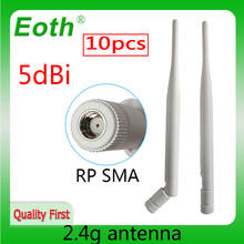 10 Uds 2,4 GHz antena wifi 5dBi RP-SMA mujer 2,4 ghz antena wi fi antenne antenas aéreas antenas inalámbrico IOT Router wi-fi 2024 - compra barato