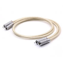 Moonsaudio QED кабель подписи 6N OCC посеребренный Hifi RCA аудио кабель с углеродного волокна RCA разъем 2024 - купить недорого