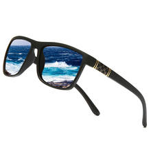 Óculos polarizado masculino, óculos quadrados vintage para homens, óculos escuros com proteção uv400 2024 - compre barato