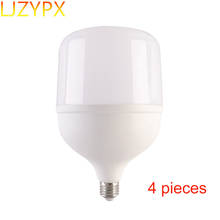 Bombilla LED E27 de gran voltaje, 4 piezas, sin parpadeo, 100/110/220/230V, 5W, 9W, 13W, 18W, 28W, 38W, 48W, 58W, ahorro de energía para el hogar 2024 - compra barato