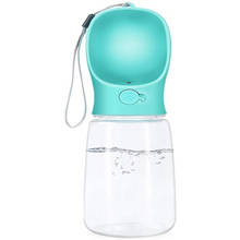 Botella de agua portátil a prueba de fugas para perro, dispensador de agua ligero para viaje, tazón para caminar sin BPA 2024 - compra barato