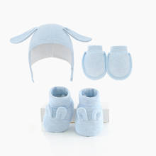 Перчатки хлопковые для новорожденных девочек и мальчиков, 3 пары 2024 - купить недорого