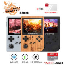 ANBERNIC New RG351V Retro Games Built-in 16G RK3326 Open Source 3.5 INCH 640*480 handheld game console Emulator For PS1 kid Gift 2024 - buy cheap