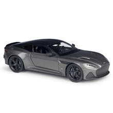 Welly1: 24 Aston Martin DBS superlaggera coche deportivo, coche de simulación de metal, modelo de juguete para niños, regalo de cumpleaños, coche gris 2024 - compra barato