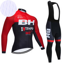 RED BH Cycling Team Jersey Bike Pants Set Long Sleeve 20D Ropa Ciclismo Maillot Bicycle Clothing Bottoms 2024 - buy cheap