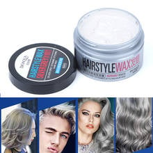 Cera de Color temporal para el cabello Unisex, Diy, barro, pasta de moldeo de una sola vez, crema de tinte gris plateado, Gel para el cabello para colorear el cabello, estilo 2024 - compra barato