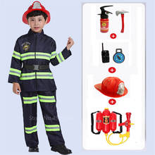 Fireman Kids Uniform Car Tent Sam Cosplay Children Luxury Firefighter Water Gun 6Pcs Toys Set Boy Girl Halloween Costume Gift 2024 - buy cheap