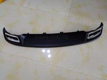 Alta calidad negro PP para difusor de parachoques trasero, Auto coche labio trasero sin línea cromada para skoda Superb 2015 2016 2017 2018 2024 - compra barato