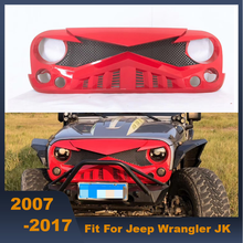 Rejilla de carreras para parachoques delantero de Jeep Wrangler JK, accesorio de color negro, ABS, tres colores disponibles, 2007-2017 2024 - compra barato