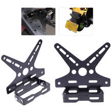 Electroplate Aluminum Alloy Motorcycle Rear License Plate Frame Motorbike Scooter Number Plate Holder 5 Colors 2024 - buy cheap