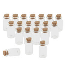 20Pcs Small Glass Bottles with Cork Stopper, Glass Test Tube, Tiny Clear Vials Storage Container for Crafts Projects Decoration 2024 - buy cheap