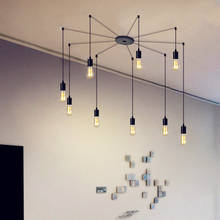 Современный скандинавский простой светодиодный подвесные светильники промышленные металлические подвесной светильник для ручной стержень, для кафе, для Гостиная Обеденная фойе Спальня 2024 - купить недорого