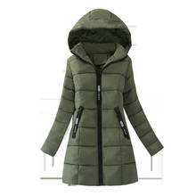 Chaqueta larga con capucha para Mujer, Parka acolchada y cálida, QMZ17DH8619 KJ2474, invierno, 2020 2024 - compra barato