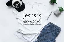 Jesus is Essential Christian Scripture Faith shirt Streetwear Harajuku girl Clothing Cotton Shirt O Neck Short Sleeve Top Tees 2024 - buy cheap