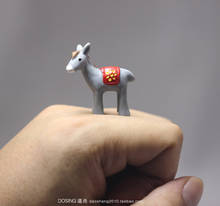 Little Donkey Horse Cute Little Animal Model Landscape Accessories Decoration figurine Action Figures Scene Material Kids Toys 2024 - buy cheap