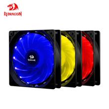 Redragon-ventilador de refrigeración para ordenador, Enfriador de CPU silencioso de 120mm, RGB, 7 colores, 4 pines, PC de escritorio, LED, 6 pines, controlador de radiador 2024 - compra barato