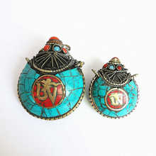 Nepal Handicraft Snuff Bottle Tibetan Mantras OM Amulet Pendants Tibet Crafts BYH049  2024 - buy cheap