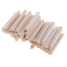 60pcs Balsa Wood Stick Unfinished Woodcraft Rectangle Wooden Stick Dowel DIY Modelling Crafts Supplies Home Decor Kid Toys 2024 - buy cheap