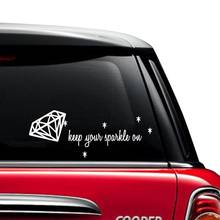 Keep Your Sparkle On Car Decal A Wedding Diamond Symbolizing Eternal Love Vinyl Car Stickers  Car Body Bumper Sign Mural FA035 2024 - buy cheap